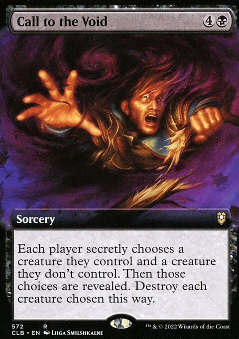 Call to the Void (Extended Art) [Commander Legends: Battle for Baldur's Gate]