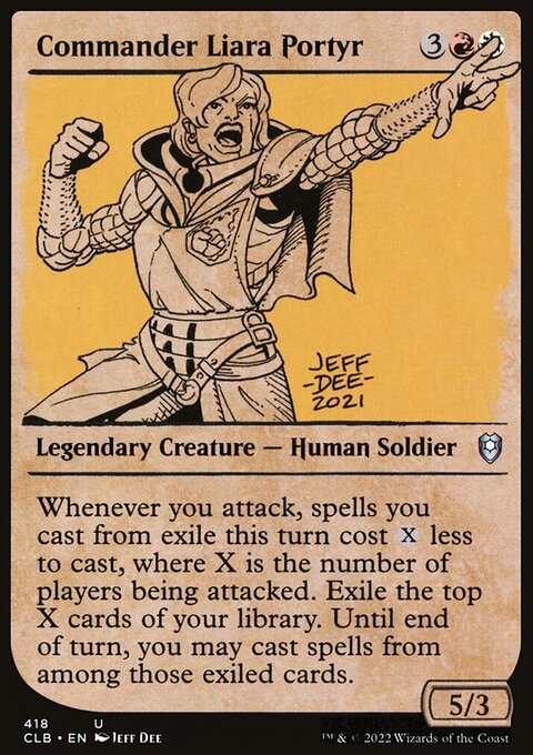 Commander Liara Portyr (Showcase) [Commander Legends: Battle for Baldur's Gate]