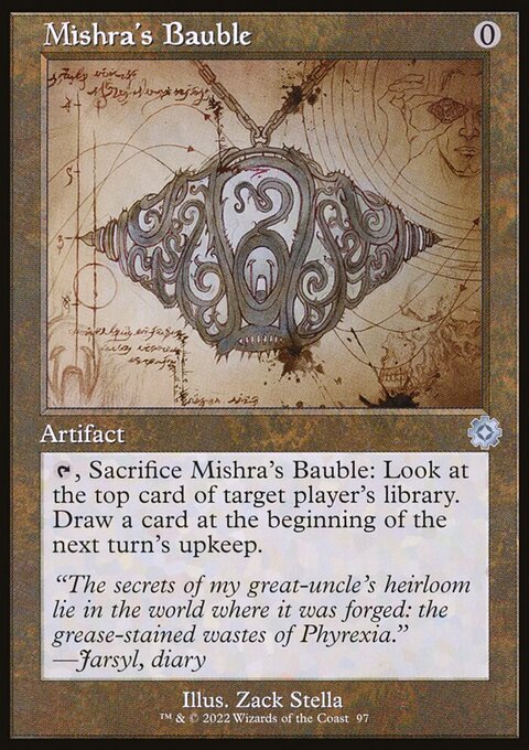 Mishra's Bauble (Retro Schematic) (Serialized) [The Brothers' War Retro Artifacts]