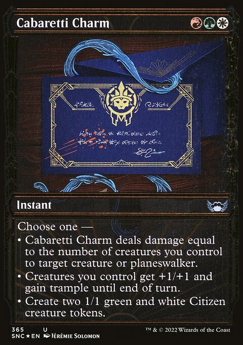 Cabaretti Charm (Showcase Golden Age Gilded Foil) [Streets of New Capenna]