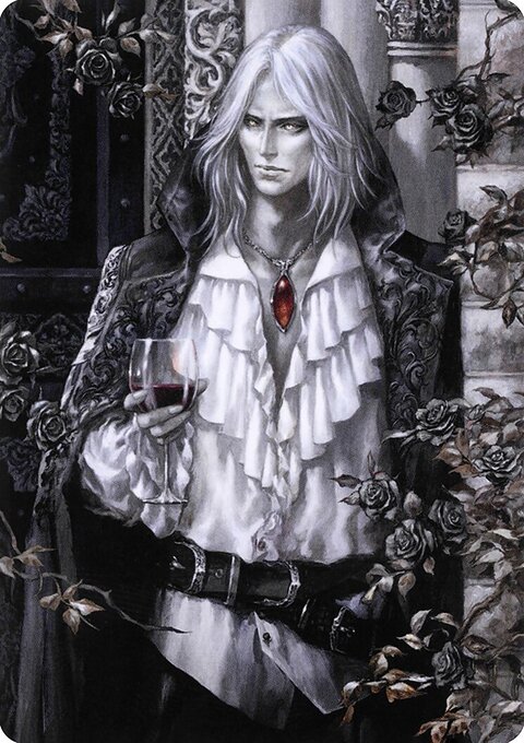 Sorin the Mirthless 2 Art Card (Gold-Stamped Signature) [Innistrad: Crimson Vow Art Series]