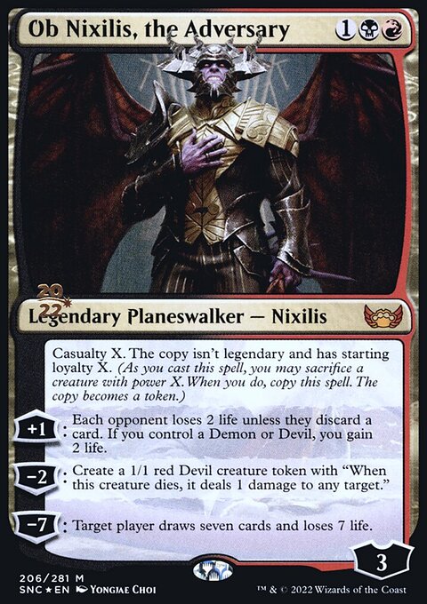 Ob Nixilis, the Adversary [Streets of New Capenna Prerelease Promos]