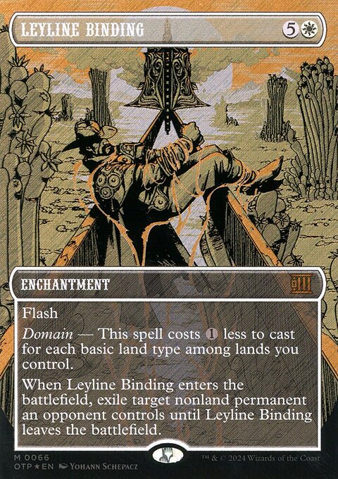 Leyline Binding (Textured Foil) [Outlaws of Thunder Junction: Breaking News]