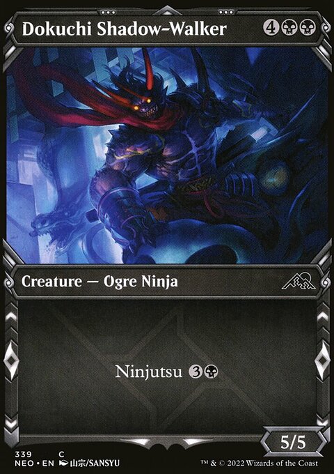 Dokuchi Shadow-Walker (Showcase Ninja) [Kamigawa: Neon Dynasty]