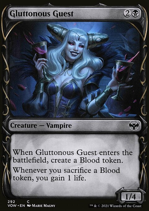 Gluttonous Guest (Showcase Fang Frame) [Innistrad: Crimson Vow]