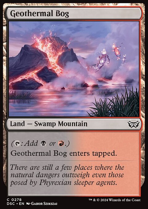 Geothermal Bog [Duskmourn: House of Horror Commander]