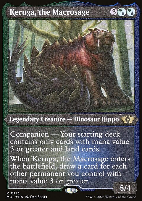Keruga, the Macrosage (Foil Etched) [Multiverse Legends]