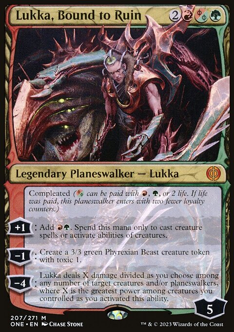Lukka, Bound to Ruin [Phyrexia: All Will Be One]