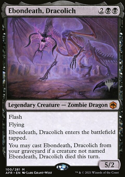 Ebondeath, Dracolich (Promo Pack) [Dungeons & Dragons: Adventures in the Forgotten Realms Promos]