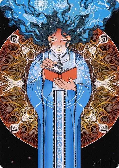 Memory Lapse Art Card (Gold-Stamped Signature) [Strixhaven: School of Mages Art Series]