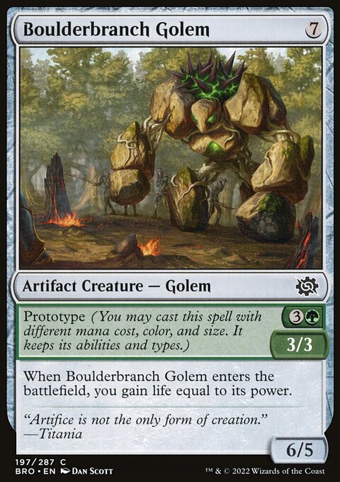 Boulderbranch Golem [The Brothers' War]