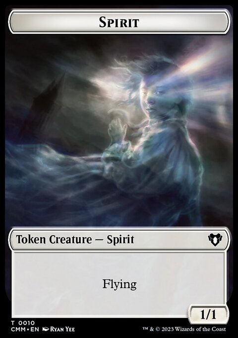 Spirit (0010) // Graveborn Double-Sided Token [Commander Masters Tokens]