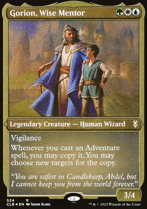 Gorion, Wise Mentor (Foil Etched) [Commander Legends: Battle for Baldur's Gate]
