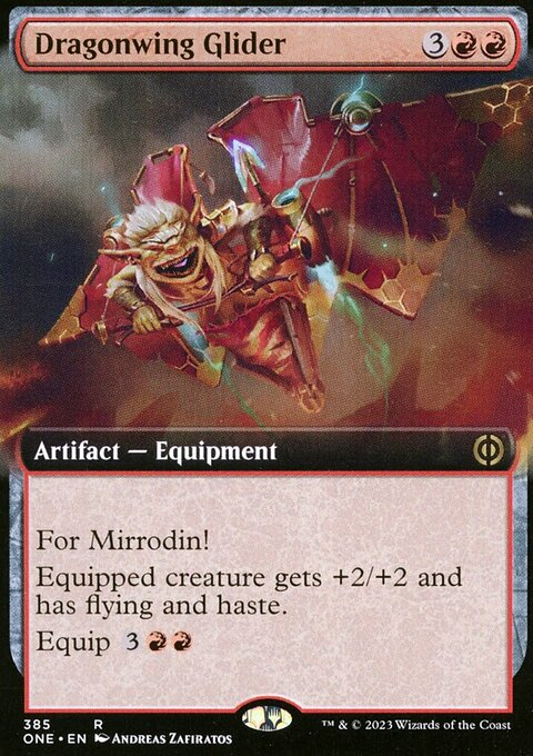 Dragonwing Glider (Extended Art) [Phyrexia: All Will Be One]