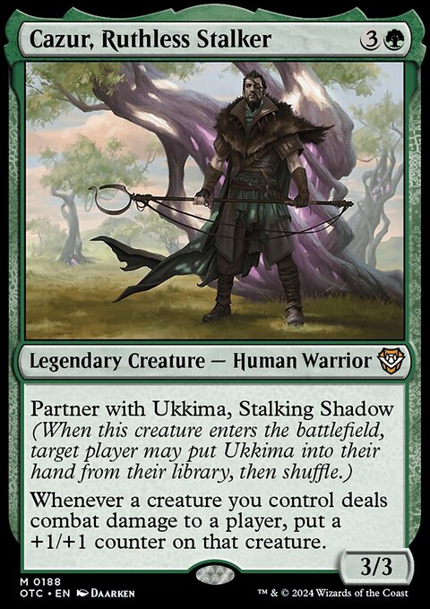 Cazur, Ruthless Stalker [Outlaws of Thunder Junction Commander]
