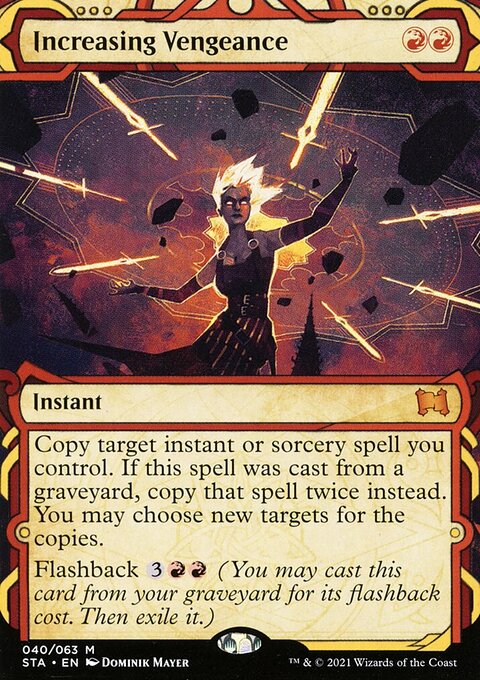 Increasing Vengeance (Foil Etched) [Strixhaven: School of Mages Mystical Archive]