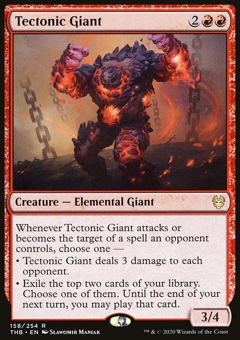Tectonic Giant (Promo Pack) [Theros Beyond Death Promos]
