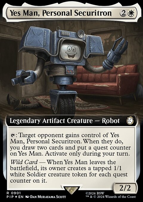 Yes Man, Personal Securitron (Extended Art) (Surge Foil) [Fallout]