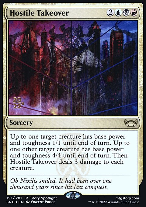 Hostile Takeover [Streets of New Capenna Prerelease Promos]