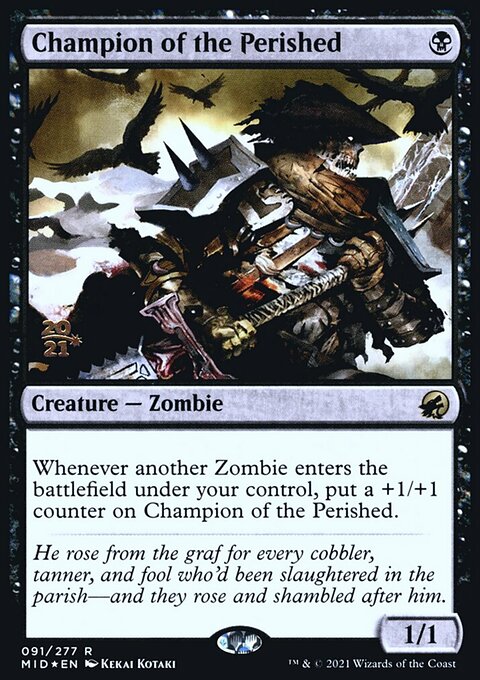 Champion of the Perished [Innistrad: Midnight Hunt Prerelease Promos]