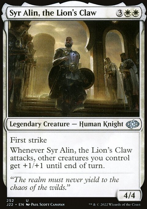 Syr Alin, the Lion's Claw [Jumpstart 2022]