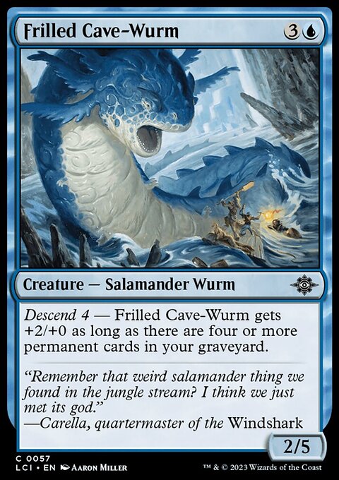 Frilled Cave-Wurm [The Lost Caverns of Ixalan]