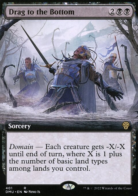 Drag to the Bottom (Extended Art) [Dominaria United]