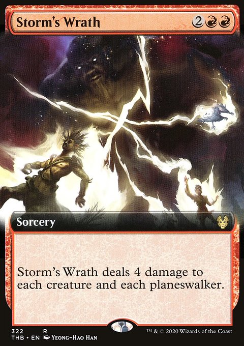 Storm's Wrath (Extended Art) [Theros Beyond Death]