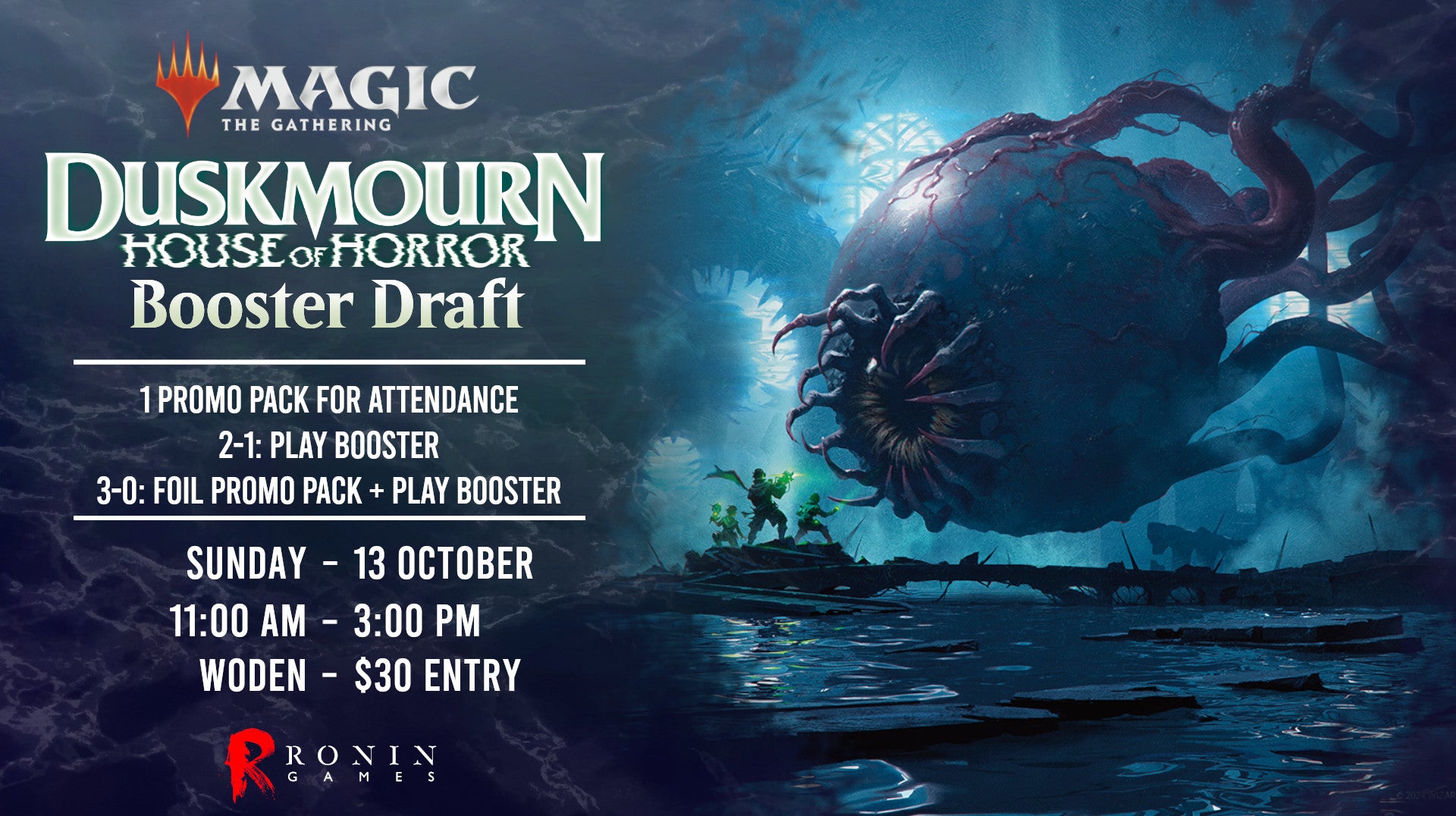 Duskmourn Booster Draft ticket - Sun, 13 Oct 2024