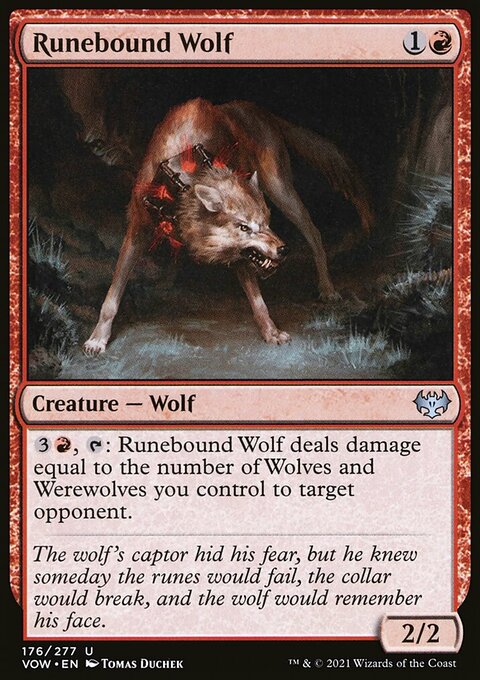 Runebound Wolf [Innistrad: Crimson Vow]