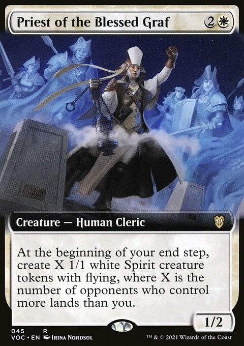Priest of the Blessed Graf (Extended Art) [Innistrad: Crimson Vow Commander]