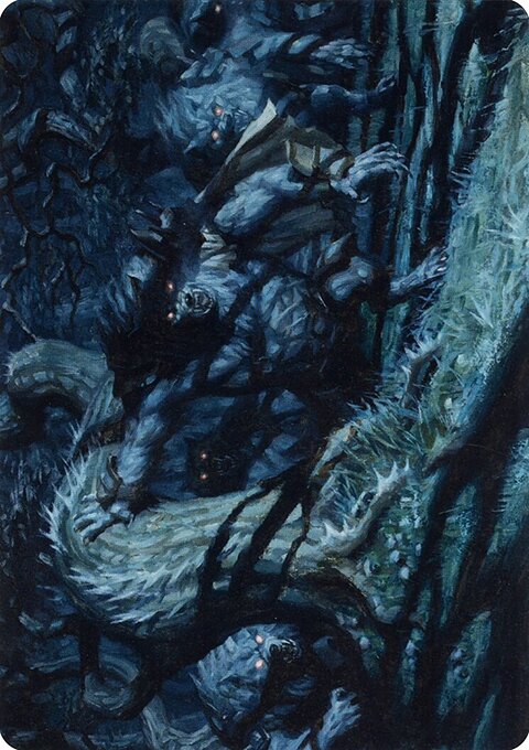 Unnatural Moonrise Art Card [Innistrad: Midnight Hunt Art Series]