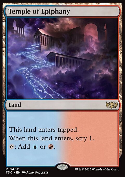 Temple of Epiphany [Tarkir: Dragonstorm Commander]