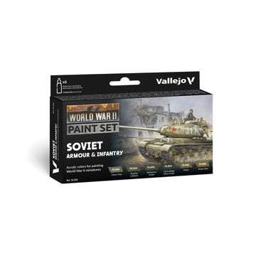 Vallejo - Model Colour - Soviet Armour & Infantry  WWII 6 Colour Set