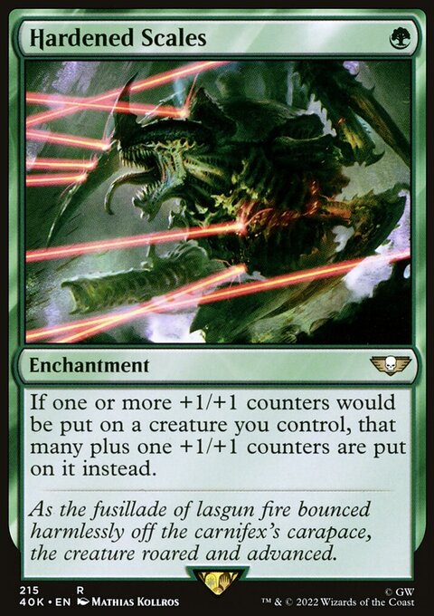 Hardened Scales (Surge Foil) [Warhammer 40,000]