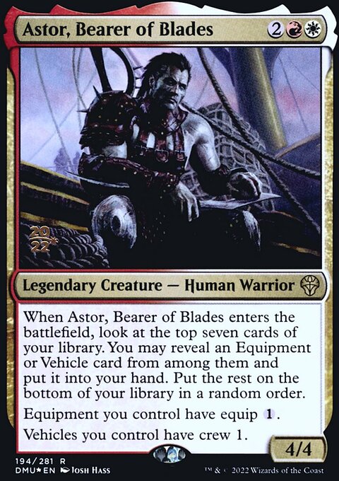 Astor, Bearer of Blades [Dominaria United Prerelease Promos]