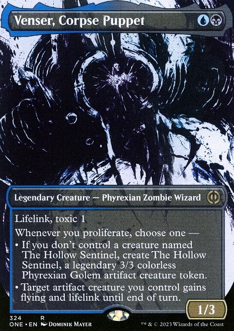 Venser, Corpse Puppet (Borderless Ichor) [Phyrexia: All Will Be One]