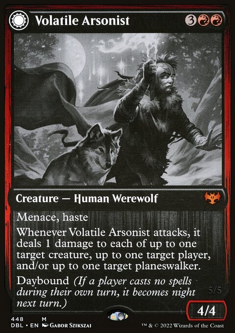 Volatile Arsonist // Dire-Strain Anarchist [Innistrad: Double Feature]