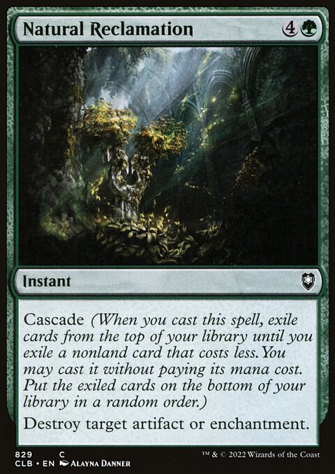 Natural Reclamation [Commander Legends: Battle for Baldur's Gate]