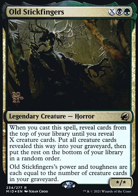 Old Stickfingers [Innistrad: Midnight Hunt Prerelease Promos]