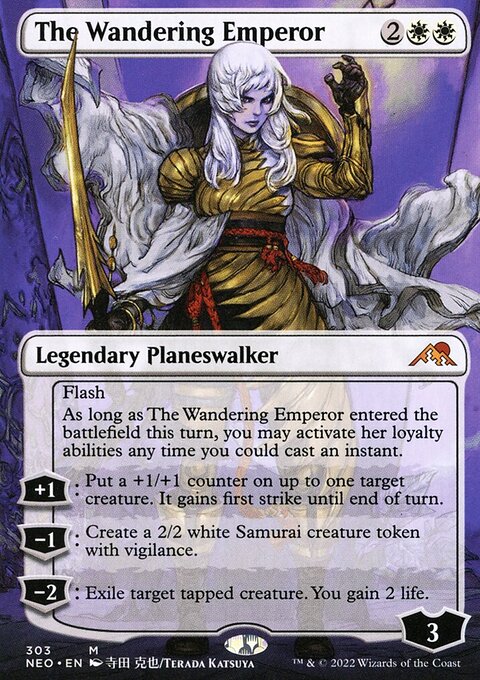 The Wandering Emperor (Borderless) [Kamigawa: Neon Dynasty]