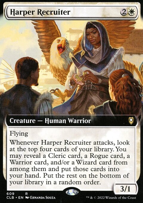 Harper Recruiter (Extended Art) [Commander Legends: Battle for Baldur's Gate]