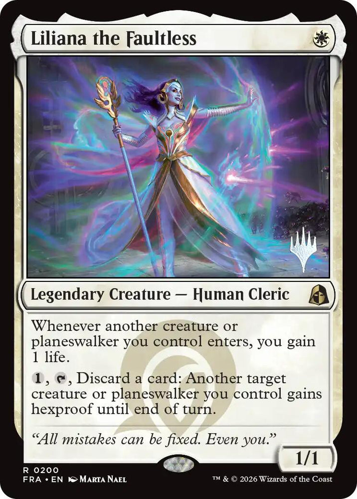 Liliana the Faultless [Reality Fracture Promos]