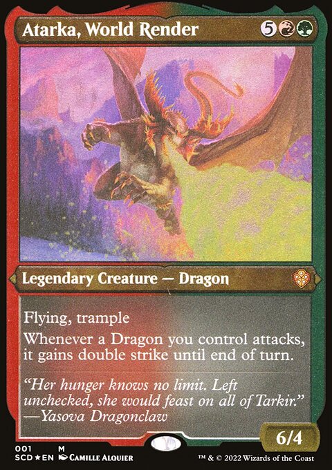Atarka, World Render (Foil Etched) [Starter Commander Decks]