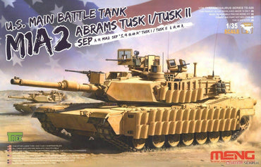 Meng 1/35 U.S. Main Battle Tank M1A2 SEP Abrams TUSK I/TUSK II Plastic Model Kit