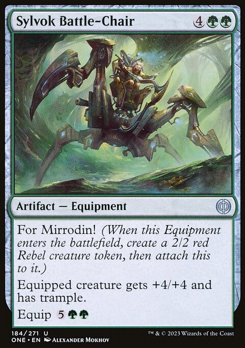 Sylvok Battle-Chair [Phyrexia: All Will Be One]