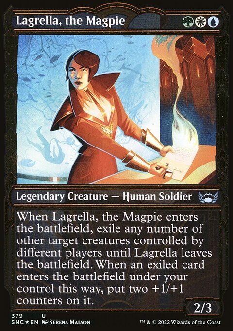 Lagrella, the Magpie (Showcase Golden Age Gilded Foil) [Streets of New Capenna]