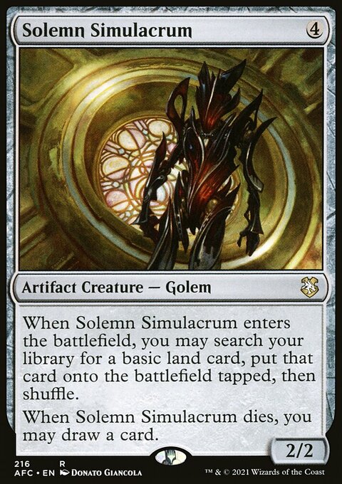 Solemn Simulacrum [Dungeons & Dragons: Adventures in the Forgotten Realms Commander]