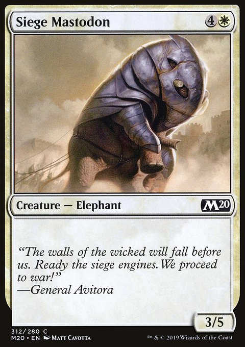 Siege Mastodon [Core Set 2020]