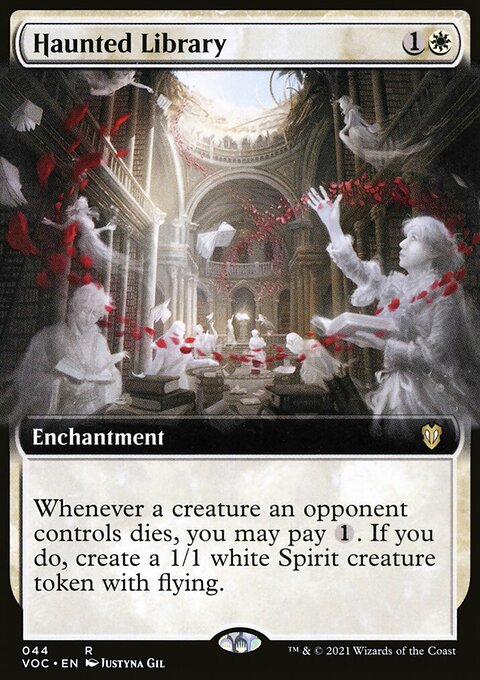 Haunted Library (Extended Art) [Innistrad: Crimson Vow Commander]